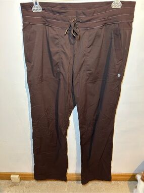 lululemon athletica Women's Brown Drawstring Track Pants